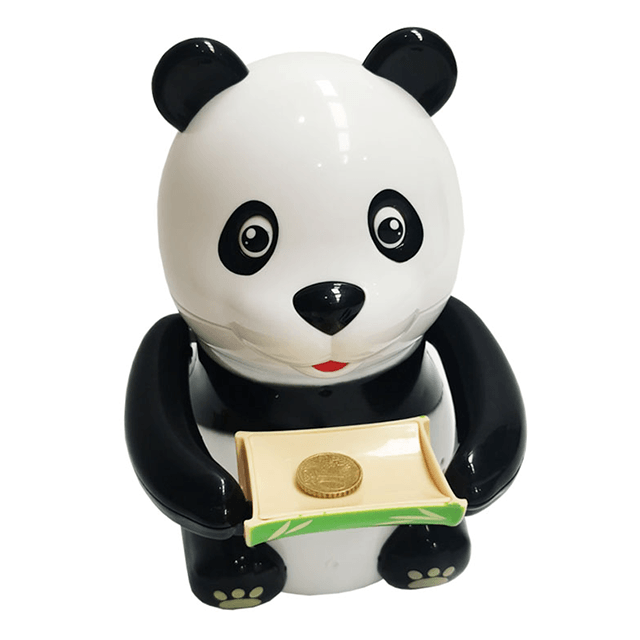 بنك الخنزير الرقمي الإلكتروني من Lucky Panda للبالغين والأطفال، ألعاب الباندا البلاستيكية اللطيفة، آمن للأموال لبنك آمن للأطفال